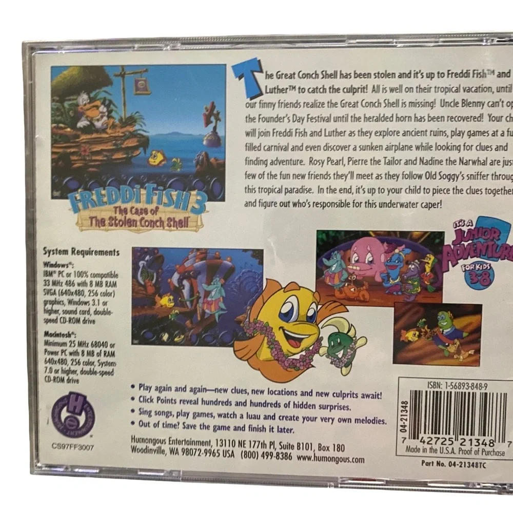 Humongous Entertainment this sealed